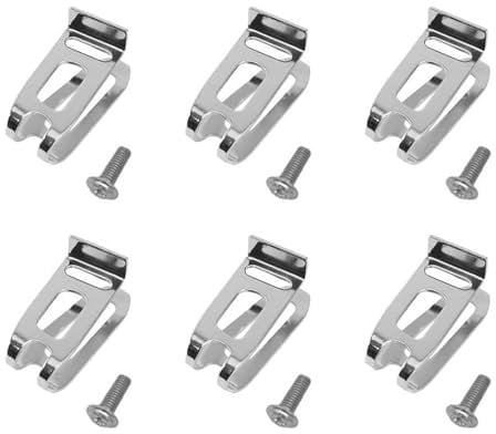 6Pcs Replacement Sturdy Stainless Steel Impact Driver Belt Hook Clips