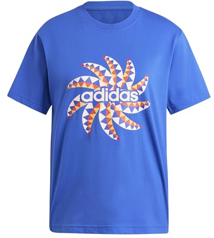 adidas Damen Farm GFX Tee T-Shirt, Bold Blue, S