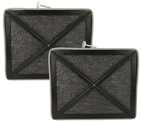 vhbw 2x Aktivkohlefilter kompatibel mit Miele DA226 | DA227, DA279, DA360, DA361, DA362, DA229 Dunstabzugshaube - 20,5 x 17 x 3,3 cm