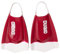 Arena Powerfin Pro II Schwimmflossen, Unisex, für Erwachsene, für Damen und Herren, Silikon, Kurze Klinge, Links/rechts, personalisierbar, Kardinalrot/Weiß, Größe 47-46