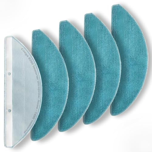 RM Pro® 5 Mopas de Fregado para Cecotec Conga 7490 y 8290 Immortal, Recambios Lavables y Reutilizables. 8290 Immortal Ultrapower Home,7490 Immortal Home X-Treme y Más! (Ver Lista de Compatibilidad)