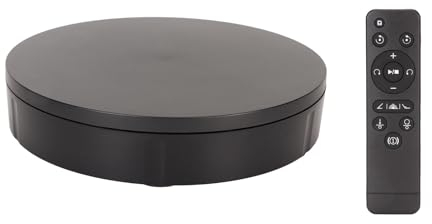 Soporte de Exhibición Giratorio Automático, Carga de 220 Lb, Velocidad Ajustable, Plato Giratorio para Fotografía de bajo Ruido, 11,8 Pulgadas con Control Remoto para Modelo