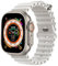 MroTech Bracelet de rechange en silicone Ocean compatible avec Apple Watch Ultra2/Ultra 49 mm, 45 mm, 44 mm, pour iWatch Série 10 9 8 7 6 5 4 3 2 1 SE SE2, 49/45/44 lumière étoilée