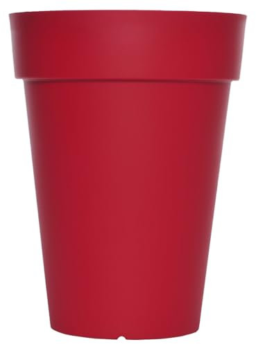 SISTAC BAC À Fleurs Haut Patio Rouge H65cm
