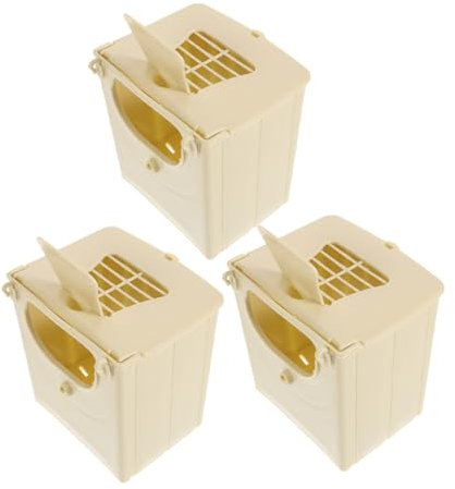 CORHAD 3pcs Bird Breeding Box Breathable Nesting House for Parrots and Budgies Easy to Clean Bird Hatching Cage for Garden and Home Use