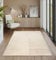 the carpet Everest - moderner Kurzflor Teppich Wohnzimmer Schlafzimmer mit Hoch-Tief-Effekt, 3D Effekt, hohe Flordichte und angenehm weich, Panglao Design, Beige, 80 x 150 cm