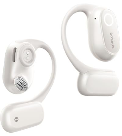 Baseus Bowie MF1 Open-Ear-Kopfhörer Bluetooth, Gerichtete Akustik, Kraftvoller Bass, Ultraleicht, IPX4 Wasserdicht, ENC-Mikrofone, Kabellose Kopfhörer Bluetooth 5.4 für Laufen, Training, Fitness