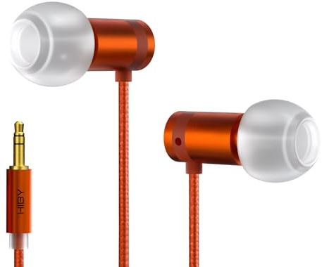 HiBy Yves HiFi in-Ear Monitors Wired with Titanium Drivers 6mm Micro-Dynamic N52 Magnet Dual-Density Ear Tips for Earphones Enthusiasts