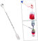 TOPPERFUN Cucharilla de Bar Inoxidable Palillo de Swizzle Retorcido de Herramienta para Cócteles y Batidos para Altas y Coctelera