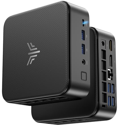 KAMRUI PC da gioco con 7430U, 32GB RAM 512GB M.2 SSD Mini PC, Mini Computer da gioco con 6 USB-A, USB-C, HDMI, DP, Triple 4K, WiFi 6, BT 5.2