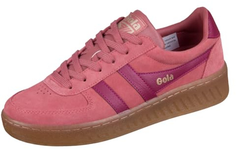 Gola Women's Grandslam Suede Sneaker, Clay/Cerise/Gum, 5.5 UK