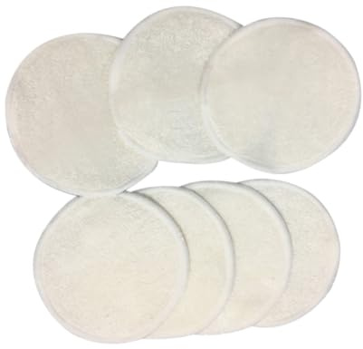 BESTYASH 10pcs Bamboo Fiber Face Wipe Pads Reusable Makeup Remover Cleansing Pads for Sensitive Skin Washable Suitable for Eye Shadow Mascara Lipstick Removal