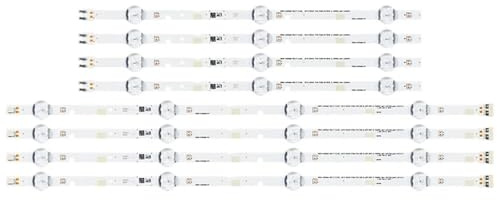 HCGX Replacement LED Backlight Strips for 43 TV, V5DN-430SMA, UN43J5200, 830mm, 7 LEDs, 8-Pack (4A+4B)(3TV(24pcs))