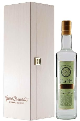 Maso Alto Grappa Prosecco mit Geschenk-Holzkiste
