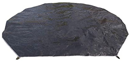 DANCHEL Ultraleichte Picknickmatte mit Fußabdruck, wasserdicht, tragbare Planen für Glocke, Zelt, Boden, Camping, schwarz (4 m)