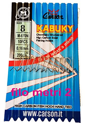 ami legati peca trota barbo cavedano lenza pesca mare lago fiume terminali (6 filo 0,18)