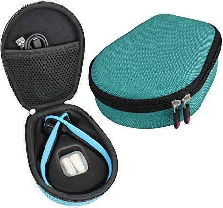 Hard EVA Travel Case for AfterShokz Trekz Titanium Bone Conduction Bluetooth Sports Headphones (AS600) by Hermitshell (Blu Oceano)