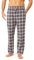 Timone Herren Schlafanzugshose Lang Pyjamahose aus Baumwolle Freizeithose Schlafhose Loungewearhose mit Taschen Nachtwäsche Hose für Herren Sleepwear TPP-001 (Muster-15 (9632101), L)