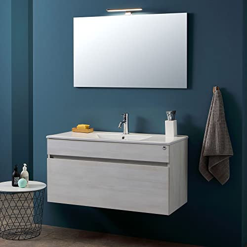 Kiamami Valentina Mobile bagno sospeso 100 cm con cassettone promenade | Sole