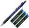 Faber-Castell - Porte-mine GRIP - Épaisseur de la mine : 0,7 mm - Bleu + 3 mines HB