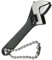 Mini llave ajustable, llave inglesa de mandíbula pequeña, llave inglesa para reparación negra (68 mm)