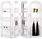 Support de Boucle d'oreille Clair Plastique Presentoir Boucle d'oreille 4 portes 240 trous Rangement Boucles Doreilles Porte pour Boucles d'oreilles Bracelets Colliers