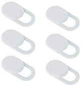 Set di 6 cover per fotocamera, webcam, cellulare, tablet, laptop, protezione privacy, pacchetto economico (bianco)