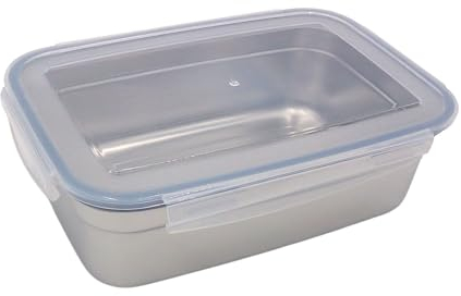 Stainless Steel Food Storage Container 850 ml Storage Container Lunch Box Click Closure