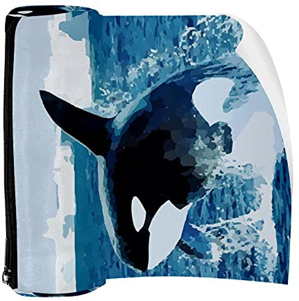 Federmäppchen Orca Killer Wal Fisch Ozean Tasche Stift Reißverschluss Tasche für Schreibwaren Reisen Schule Studenten Zubehör