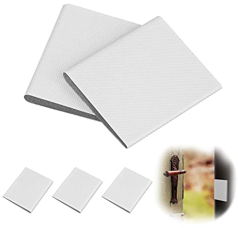 AIEX 6pcs Self-Adhesive Door Corner Seals, Thickened Frame Wedge Weather Protector, Windproof Foam for Window Weather Stripping and Noise Stopping (White)