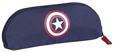 CERDÁ LIFE's LITTLE MOMENTS - Estuche Escolar de Niño de Capitan America Portatodo Con Apertura de Cremallera - Licencia Oficial Marvel, Multicolor
