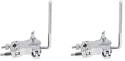 Milisten 2pcs Mount Bracket Drum Clamp Sturdy Alloy Instrument Holder Easy to Use and Install Percussion Accessory