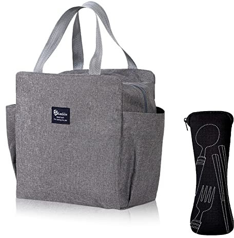 WITERY Lunch Bag Insulated Cooler Bag Water-Resistant Thermal Leak-Proof Lunch Box Tote Bag for Women Men Girls Boys Adults Children Outdoor Picnic Work School Travel