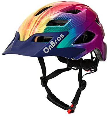 Kids Bike Helmet, OnBros Kid Helmets For Ages 5-8-11-14 Years Boys and Girls, Bicycle Helmets Kids With Visor Adjustable, Bicycle Scooter Skating Cycle Helmet