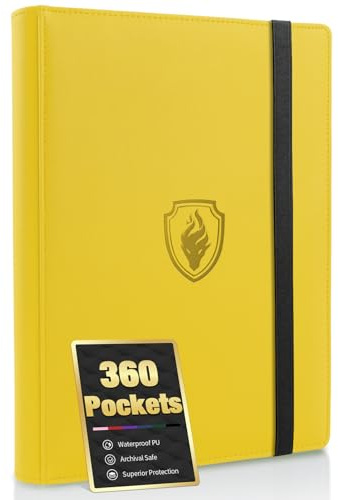 Fabmaker Classeur à 9 pochettes pour 360 cartes en polyuréthane