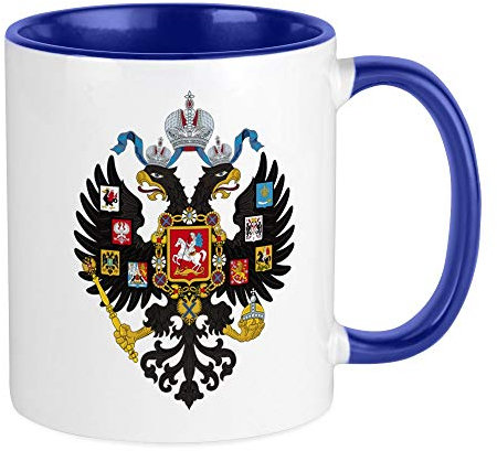 BAAROO Lesser Wappen Russische Tasse Keramik Kaffeetasse Teetasse 325 ml