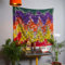 Wandteppich für Schlafzimmer, 76 x 102 cm, mehrfarbig, Mandala-Elefant, Wandbehang, Wandteppiche, indische Baumwolle, Strandüberwurf, Boho-Bohemian-Hippie-Decke für Zuhause, Wohnzimmer, Dekoration