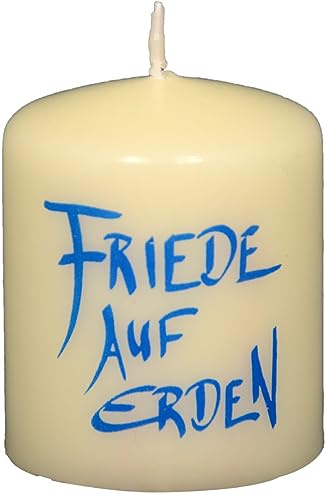Kopschitz Kerzen Weihnachtskerze Friede auf Erden Elfenbein 60 x Ø 50 mm, 1 Stück