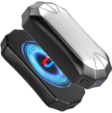 Hand Warmers Rechargeable, EEIEER 6000mAh Hand Warmer Split-Magnetic 2 Pack Electric Reusable Hand Warmers with 3 Levels Heating, Pocket Warmer Handwarmer Outdoor Indoor Warm Gifts for Men and Women