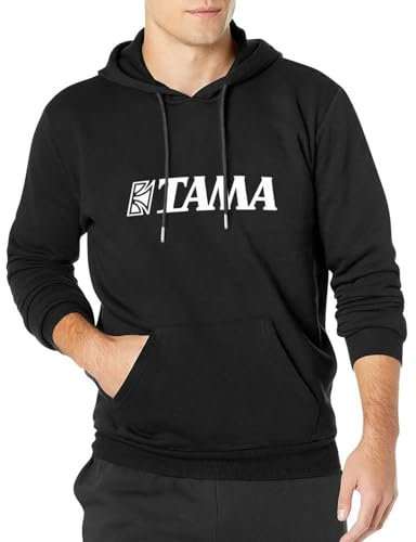 oeste Zulian Men's Tama Drums Logo Long Sleeve Hoody with Pocket Sweatershirt, Hoodie S