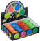 Relaxdays LED Igelball, 12er Set, blinkende Leuchtbälle in 4 Farben, mit Noppen, LED Flummis für Kinder, Ø 6,5 cm, bunt