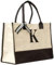 Elberfelder Leinen personalisierte Canvastasche l Geschenkidee l mit robustem Boden l mit Monogramm l Tote Bag l Handtasche l Oeko-Tex-Standard-100 l Einkaufstasche l 100% Baumwolle