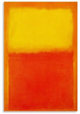 Mark Rothko Maler (Orange, Gelb, Rot), Kunstwerk, Poster, Bild, Druck, Wandkunst, Gemälde, Leinwand, Kunstwerke, Geschenkidee, Raumästhetisch, 50 x 75 cm