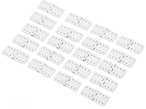 40 Pièces RC épinglées, Charnière Modèle d'aile d'Avion Pièces Charnières Télécommande Avion en Plastique (Petit)
