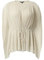 comma Plissee-Tunika mit V-Ausschnitt helles beige 38