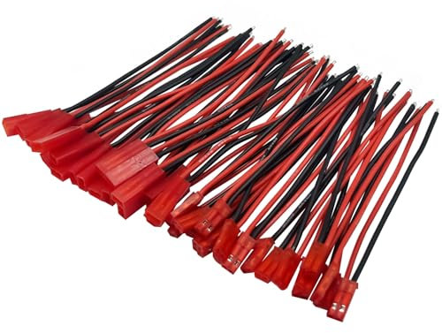 20 Paar 100 mm 20 AWG männlich weiblich Stecker JST Stecker Kabel für RC BEC Akku Hubschrauber DIY FPV-Drohne Quadcopter