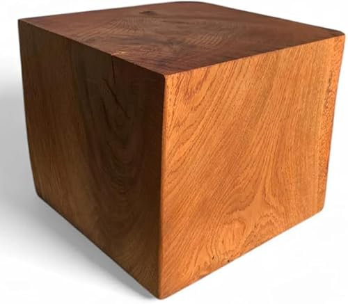 Eiche Blöcke, Eichenholz Blöcke 20x20x...cm, Farbe Tic, Säulen, Dekoblöcke, Hocker, Naturprodukt, rustikal, Handarbeit (20x20x35cm)