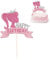 Barbi Kuchen Dekoration Mädchen, Barbi Kuchen Dekoration Geburtstag, Kuchen Topper Set, Happy Birthday Topper für Mädchen Geburtstag Party Kuchen Dekoration Zubehör