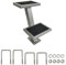ZUVELLO Universal 2 Double Steps Boat Trailer Ladder Boarding Step Fit for Trailer Tongue up to 3 x 4