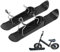 Snow Ski Scooter, Schlitten Fahrrad Schnee Ski Set, Multifunktional Snow Scooter Skibrett Teile, Schnee Scooter Kufen Kinderwagen Fahrrad Ski Board Ski Set Fahrrad Schnee Ski Set